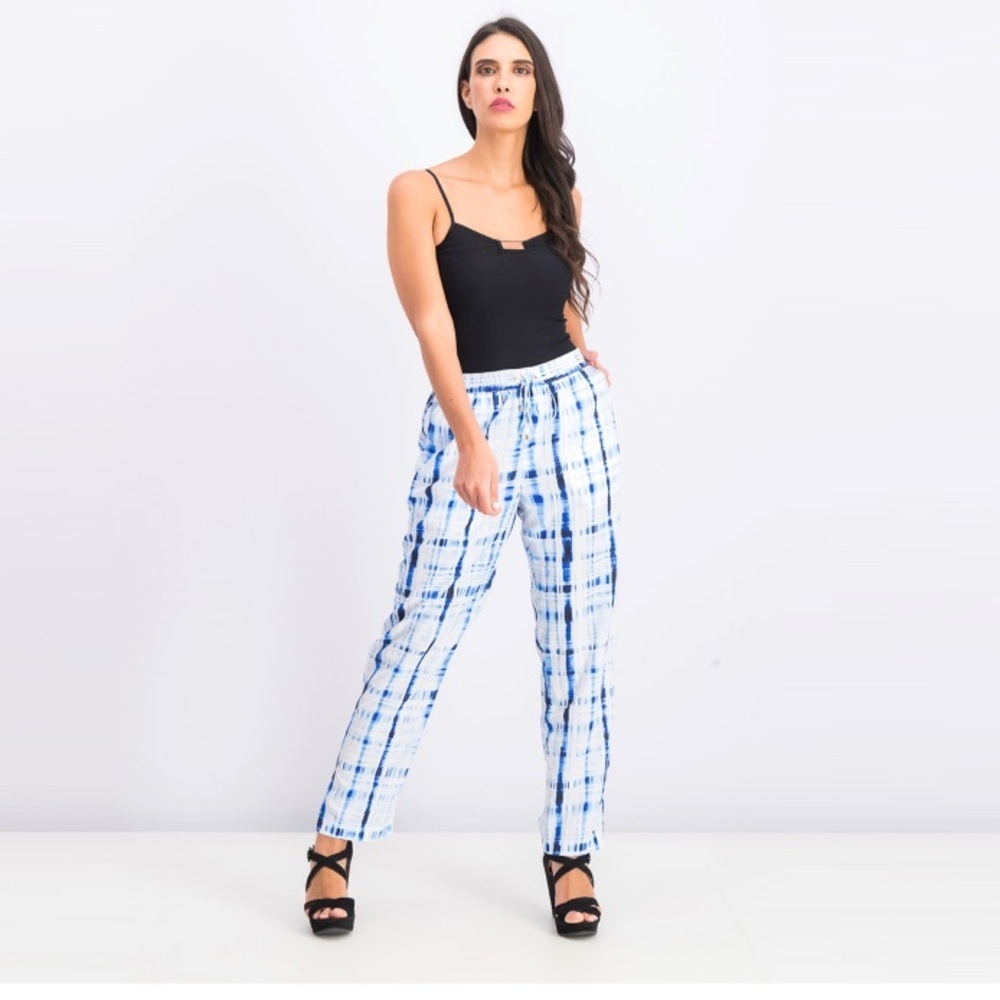 Lauren Ralph Lauren Ogin Tie-Dye Plaid Pants